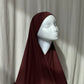 Instant Jersey Hijab bordeauxrot