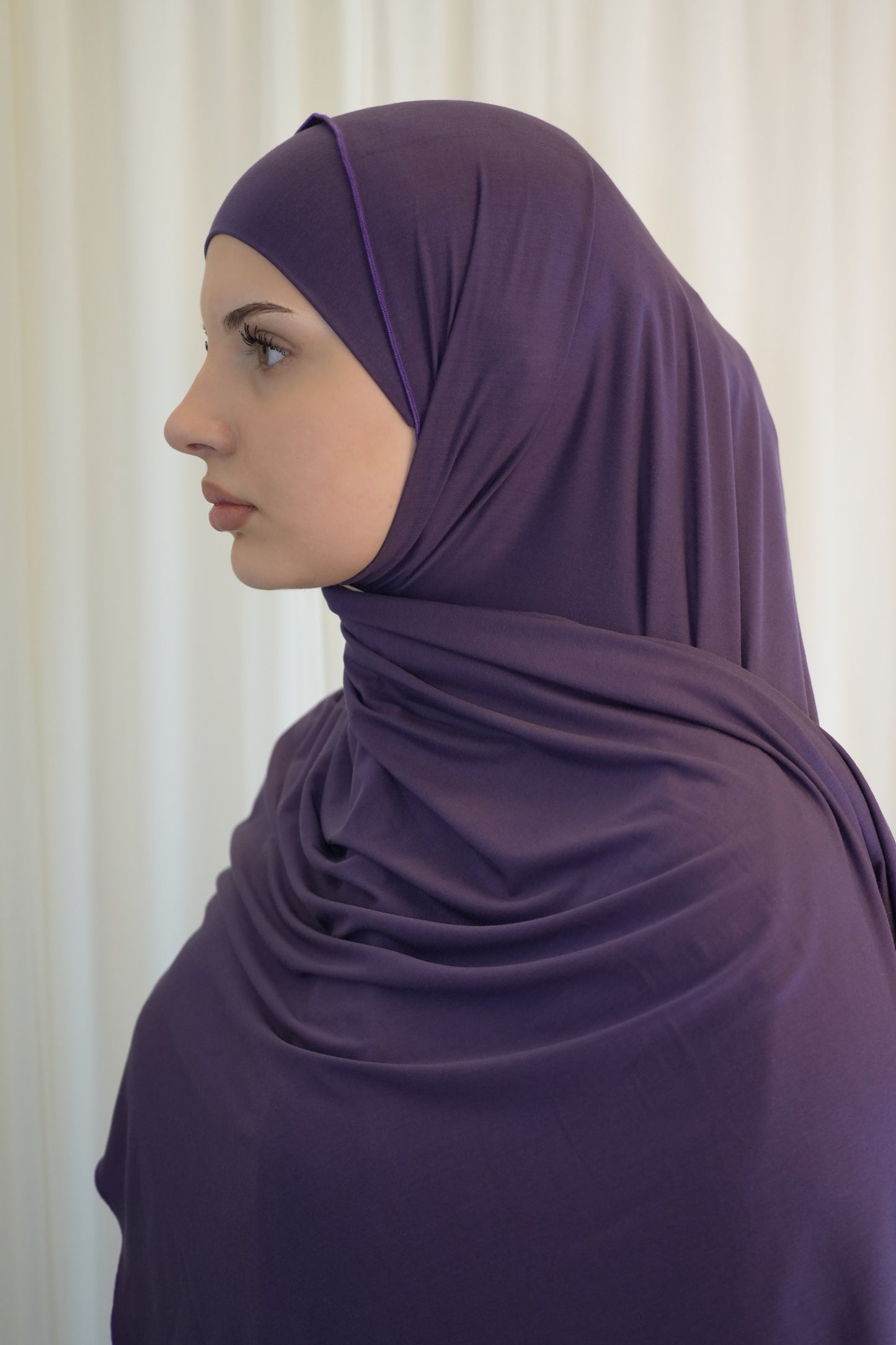 Jersey Hijab violett