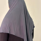 Jersey Hijab quadratisch dunkelgrau