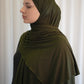 Jersey Hijab olive