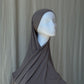 Instant Jersey Hijab grau