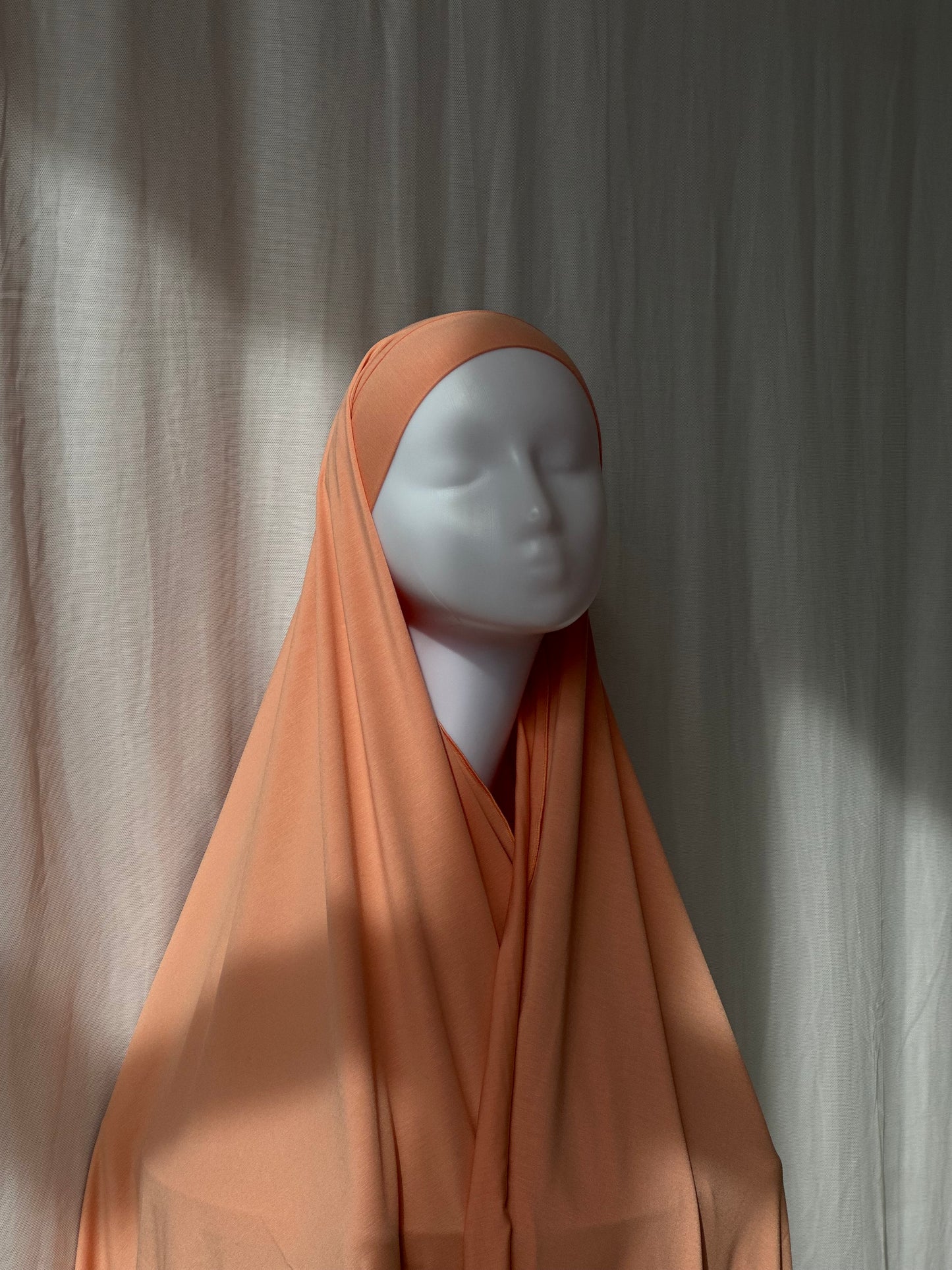 Instant Jersey Hijab peach