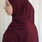 Jersey Hijab bordeaux