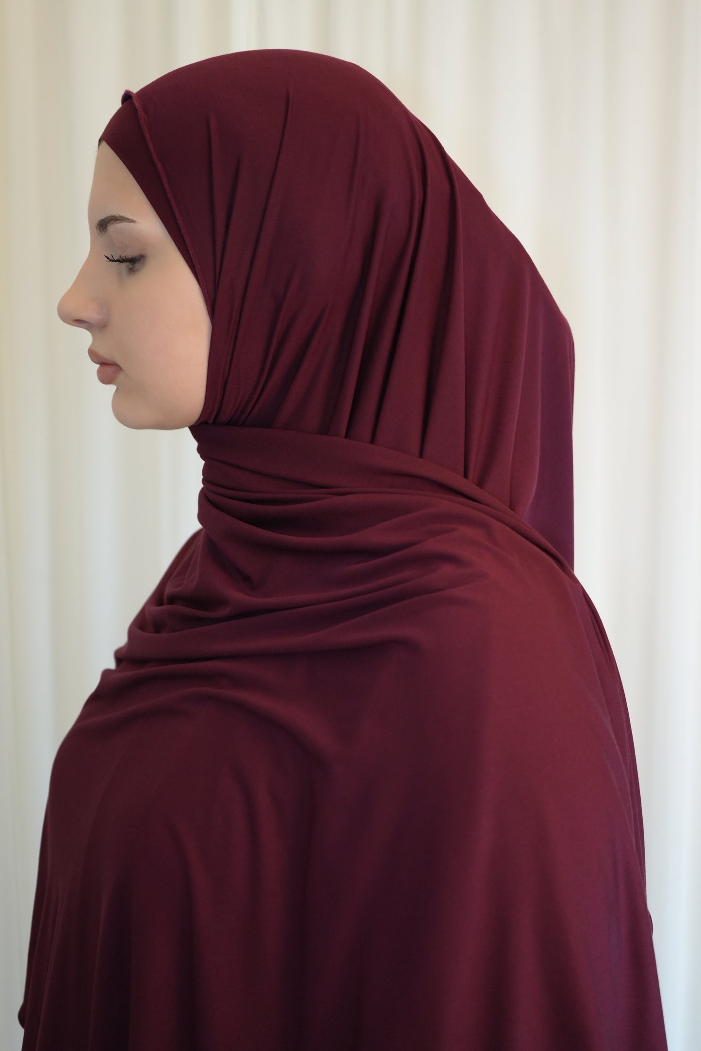 Jersey Hijab bordeaux