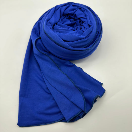 Jersey Hijab royal blau