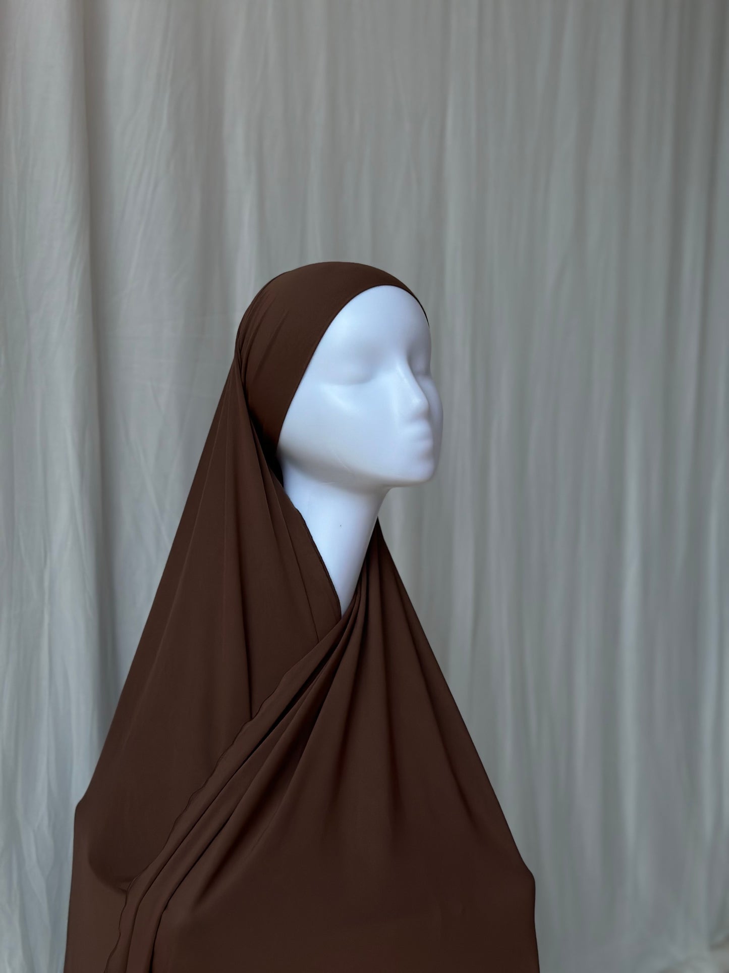 Instant Jersey Hijab braun