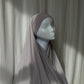 Instant Jersey Hijab hellgrau