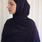 Jersey Hijab marineblau