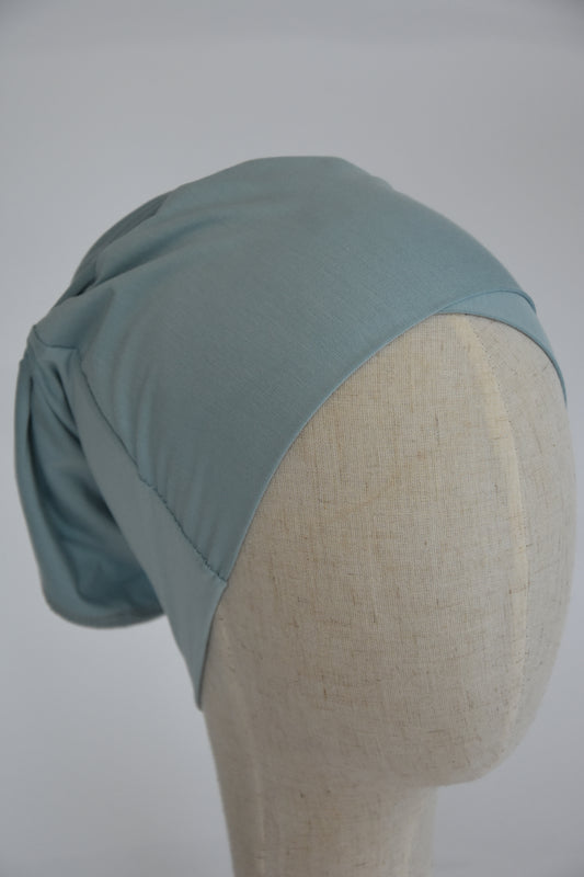 Bonnet wendbar rauchblau