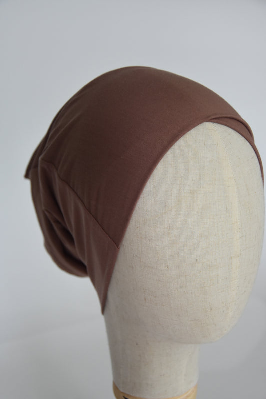 Bonnet wendbar caramelbraun